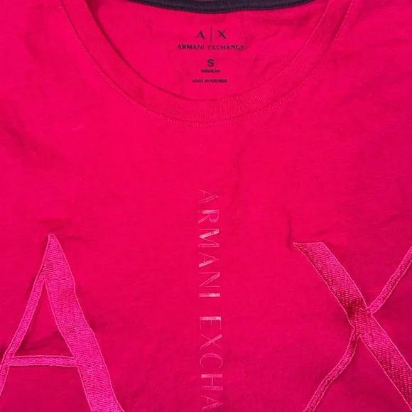 Armani Exchange Bold pink Tee size S‎ - Picture 2 of 3